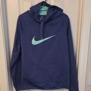 Nike Purple Hoodie with Teal Swoosh